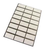 RAISED PANEL COMPONENT LABEL, WHITE