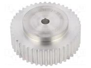 Belt pulley; T5; W: 16mm; whell width: 27mm; Ø: 69.2mm; aluminium OPTIBELT