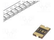 Fuse: PTC polymer; 1.1A; Imax: 100A; PCB,SMT; MF-SM; 1812; reel BOURNS