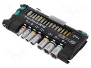 Kit: socket bits; case; 38pcs. WERA