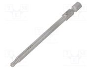 Screwdriver bit; spherical,Torx®; TX20; Overall len: 89mm WERA