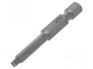 Screwdriver bit; square; #2; Overall len: 50mm; PROFESSIONAL WIHA