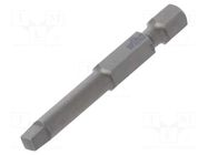 Screwdriver bit; square; #3; Overall len: 50mm; PROFESSIONAL WIHA