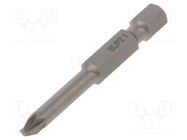 Screwdriver bit; PlusMinus cross PZ-type; SL/PZ1; PROFESSIONAL WIHA