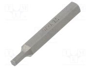 Screwdriver bit; hex key; HEX 2mm; Overall len: 28mm; MICRO WIHA