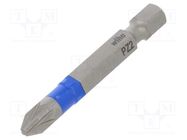 Screwdriver bit; Pozidriv®; PZ2; Overall len: 50mm; 5pcs; T WIHA