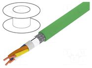 Wire; HELUKAT® PROFInet A; 2x2x22AWG; PROFINET; 5e; wire; Cu; PVC HELUKABEL