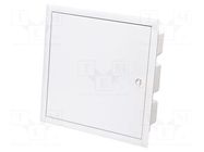 Enclosure: for modular components; IP40; plaster embedded; white ETI POLAM