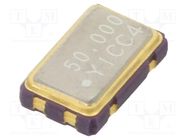 Generator: quartz; 50MHz; SMD; 3.3V; ±50ppm; -20÷70°C; 5x3.2x1.3mm YIC