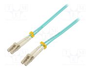 Fiber patch cord; OM3; LC/UPC,both sides; 10m; LSZH; green QOLTEC