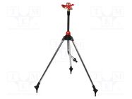 Tripod sprinkler; ABS,aluminium; impulse; 1/2" YATO