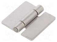 Hinge; Width: 30mm; stainless steel; H: 30mm; for welding ELESA+GANTER