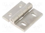 Hinge; Width: 45mm; stainless steel; H: 45mm; without regulation ELESA+GANTER