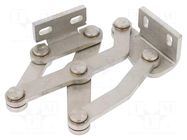 Hinge; stainless steel; 50mm; left,pivoting ELESA+GANTER