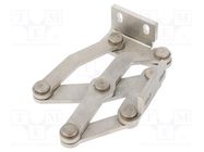 Hinge; stainless steel; 50mm; right,pivoting 