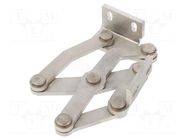 Hinge; stainless steel; 50mm; right,pivoting ELESA+GANTER