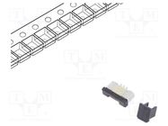 Connector: FFC/FPC; vertical; PIN: 6; ZIF; SMT; 500mA; tinned; 30mΩ CONNFLY