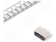 Connector: FFC/FPC; horizontal; PIN: 6; ZIF; SMT; 500mA; tinned; 30mΩ CONNFLY