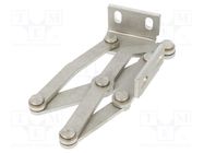 Hinge; stainless steel; 60mm; right,pivoting 