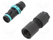 Connector: AC supply; screw terminal; female; TH381; 7÷8mm; 400V TECHNO