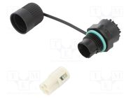 Connector: AC supply; screw terminal; female; TH386; 400V; ways: 3 TECHNO