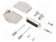 D-Sub; PIN: 25; male; straight; screw terminal; for cable; UNC 4-40 AMPHENOL COMMUNICATIONS SOLUTIONS