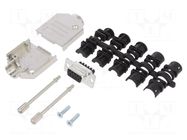 Connector: D-Sub; PIN: 9; female; straight; screw terminal AMPHENOL COMMUNICATIONS SOLUTIONS