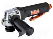 Angle grinder; pneumatic; 6.2bar; 340l/min; 83dBA; for workshop BAHCO