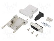 D-Sub; PIN: 15; female; straight; screw terminal; for cable; 11.5mm Amphenol Communications Solutions