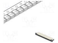 Connector: FFC/FPC; horizontal; PIN: 22; ZIF; SMT; tinned; 30mΩ; 1mm 