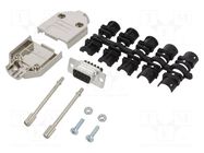 Connector: D-Sub; PIN: 9; female; straight; screw terminal AMPHENOL COMMUNICATIONS SOLUTIONS