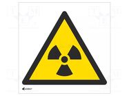Safety sign; warning; PVC; W: 200mm; H: 200mm ANRO