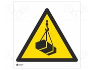 Safety sign; warning; self-adhesive folie; W: 200mm; H: 200mm ANRO