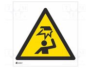 Safety sign; warning; PVC; W: 200mm; H: 200mm ANRO