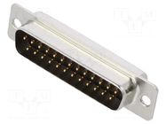 Connector: D-Sub; PIN: 25; plug; male; soldering; HD HIROSE
