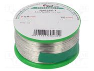 Tin; lead free; Sn96,3Ag3,7; 0.25mm; 0.25kg; reel; 3%; Flux: SW32 