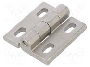 Hinge; Width: 40mm; stainless steel; H: 45mm; adjustable ELESA+GANTER