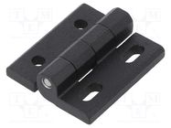 Hinge; Width: 40mm; cast zinc; H: 45mm; without regulation ELESA+GANTER