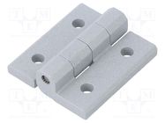 Hinge; Width: 40mm; cast zinc; H: 45mm; without regulation ELESA+GANTER