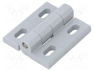 Hinge; Width: 40mm; cast zinc; H: 45mm; adjustable ELESA+GANTER