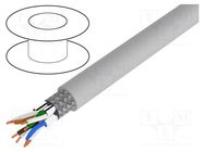 Wire; S/FTP; 7; wire; Cu; LSZH; grey; 50m; Øcable: 6.2mm; CPR: Eca LOGILINK