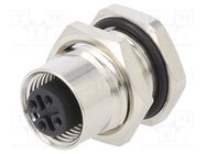 Connector: M12; socket; PIN: 4; female; A code-DeviceNet / CANopen ATTEND