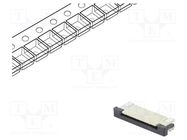 Connector: FFC/FPC; horizontal; PIN: 10; ZIF; SMT; tinned; 30mΩ; 1mm CONNFLY