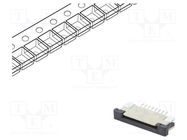 Connector: FFC/FPC; horizontal; PIN: 8; ZIF; SMT; tinned; 30mΩ; 1mm CONNFLY