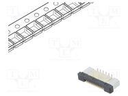 Connector: FFC/FPC; vertical; PIN: 12; ZIF; SMT; 500mA; tinned; 30mΩ 