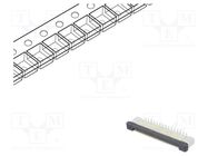 Connector: FFC/FPC; vertical; PIN: 30; ZIF; SMT; 500mA; tinned; 30mΩ CONNFLY