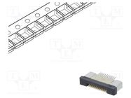 Connector: FFC/FPC; horizontal; PIN: 10; ZIF; SMT; 500mA; tinned CONNFLY