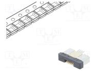 Connector: FFC/FPC; horizontal; PIN: 4; ZIF; SMT; 500mA; tinned; 30mΩ CONNFLY