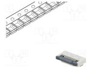 Connector: FFC/FPC; horizontal; PIN: 10; ZIF; SMT; 500mA; tinned CONNFLY