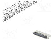 Connector: FFC/FPC; horizontal; PIN: 18; ZIF; SMT; 500mA; tinned 